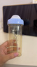 HEGEN海格恩吸管杯1-3歲330ml兒童PPSU多功能學(xué)飲杯直飲喝水杯藍色 曬單實(shí)拍圖