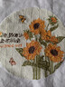 OSKV向日葵十字繡自己繡線(xiàn)繡客廳手工DIY刺繡簡(jiǎn)約現代治愈臥室餐廳 十字繡材料包【40x40cm】 曬單實(shí)拍圖