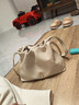 半坡飾族如愿云朵包小號 頭層牛皮腋下單肩2025新款垃圾袋斜挎包38禮物 茯苓白112（小號） 曬單實(shí)拍圖