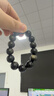 芯奢收藏級金曜石手鏈男士貓眼雙金眼金耀石黑曜石珠子散珠手串男女 14mm手串 曬單實(shí)拍圖
