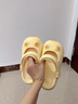chikoku可愛(ài)貓爪瑪麗珍洞洞鞋女士夏季2026新款包頭厚底沙灘兩穿涼拖鞋 小氖黃 36-37 【適合36-37碼】 曬單實(shí)拍圖