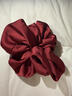 兩世歡實(shí)用紅色大腸發(fā)圈女氛圍感2026新款發(fā)繩超大頭花丸子頭扎頭發(fā)頭繩 紅色超大發(fā)圈 曬單實(shí)拍圖