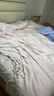 水星家紡四件套床上100支長(cháng)絨棉純棉100%a類(lèi)絲滑被套床單雙人輕奢高級1.8m床白 曬單實(shí)拍圖
