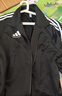 阿迪達斯（adidas）外套男女春季跑步運動(dòng)立領(lǐng)拉鏈夾克外套運動(dòng)服 黑/白 L 曬單實(shí)拍圖