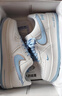 莆田鞋莆田純原AIR空軍一號低幫耐磨男鞋女鞋學(xué)生板鞋休閑鞋運動(dòng)鞋 空軍白銀藍 36 摩擦吱吱響 曬單實(shí)拍圖