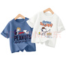 史努比（SNOOPY）【2件裝】童裝兒童短袖T恤男女童純棉夏裝 靛藍紅琴+白釣魚(yú)  120 曬單實(shí)拍圖