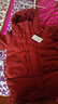 鴨鴨羽絨服女中長(cháng)款2025冬季新款時(shí)尚加厚騏驥紅色韓版時(shí)尚休閑外套 棗紅色 S 曬單實(shí)拍圖