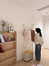 千禧華府衣架落地掛衣架臥室衣帽架立式置物架客廳可移動(dòng)晾衣架奶白色60cm 曬單實(shí)拍圖