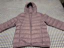 鴨鴨佟麗婭同款輕薄羽絨羽絨服女新款短款修身城市輕戶(hù)外秋冬外套KXM 淺紫色 XL 曬單實(shí)拍圖