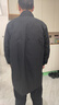 巧雅趣男款罩衣加大加肥無(wú)帽工作服新款防水防油大人大褂外穿春秋季圍裙 黑色翻領(lǐng)立領(lǐng)款-4XL(150-180斤) 曬單實(shí)拍圖