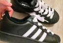 阿迪達斯（adidas）三葉草小白鞋男女經(jīng)典SUPERSTAR貝殼頭板鞋運動(dòng)鞋 JH9977黑色 曬單實(shí)拍圖