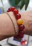 百年老鳯祥紅瑪瑙黃玉手串配黃水晶轉運紅色手鏈男士節日送女友 黃玉款【10mm】?jì)?yōu)選曜晶級冰種紅 曬單實(shí)拍圖