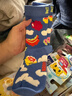 Happy Socks【新品】秋冬季可愛(ài)兒童小孩小腿襪中筒襪時(shí)尚男女童學(xué)院風(fēng)襪子 小水果云 1雙 均碼 4-6Y 曬單實(shí)拍圖