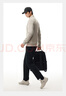 安踏易打理運動(dòng)套裝男士秋季新款立領(lǐng)針織外套上衣黑色長(cháng)褲兩件套 曬單實(shí)拍圖