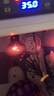 龜真壽夜光加熱燈 50W  爬寵UVA夜燈仿月光 烏龜曬背燈 爬寵箱加溫燈 曬單實(shí)拍圖