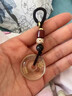 LOUIS WATER收藏級黃水晶麒麟平安扣項鏈男女五行屬土缺補土吊墜掛件鑰匙扣 收藏級黃水晶平安扣-精美掛繩A款 曬單實(shí)拍圖