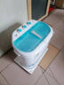 小鴨牌潮流生活電器 2.5kg雙缸洗衣機小型半自動(dòng)迷你洗衣機母嬰兒童內衣褲襪小件專(zhuān)洗 分桶洗脫 曬單實(shí)拍圖