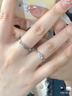MZMZ鉑金戒指女pt950白金求結訂婚時尚鉆戒情人節生日禮物送女友老婆 當/次日達-輕貴【閉口/活口刻字拍此】 曬單實拍圖