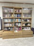 源氏木語(yǔ)實(shí)木組合書(shū)柜書(shū)房家用一體卡座書(shū)柜白蠟木0.8米書(shū)柜高2.17m移門(mén)款 曬單實(shí)拍圖