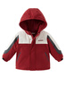 戴維貝拉（DAVE＆BELLA）男童連帽外套男寶寶上衣秋冬裝新款童裝洋氣兒童外衣女童服飾 紅色【夾棉加厚款】DB3241555-T 120 cm（建議身高110-120cm） 曬單實(shí)拍圖