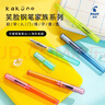 百樂(lè )（PILOT）【熱門(mén)商品】Kakuno笑臉家族系列鋼筆小學(xué)生3-6年級可換墨囊練字專(zhuān)用兒童書(shū)法筆 女孩款F咀透明粉 曬單實(shí)拍圖