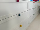 豫倍易客廳斗柜靠墻柜臥室床頭柜抽屜多斗柜儲物收納柜家具 二斗40cm寬-送彩色拉手 白色 曬單實(shí)拍圖