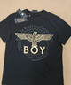BOY LONDON【時(shí)光輪環(huán)】短袖情侶款春夏老鷹光環(huán)黑色T恤N01902 黑色 L 曬單實(shí)拍圖