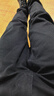 利郎輕時(shí)尚男褲【科技黑】牛仔褲男純黑水洗不易褪色彈力保暖休閑長(cháng)褲 牛仔黑（01） 32 (170/80A) 曬單實(shí)拍圖