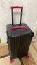 DULA創(chuàng  )新塑框PC行李箱大容量杯架拉桿箱旅行箱密碼箱子潮黑玫24英寸 曬單實(shí)拍圖