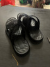 蜻蜓牌涼鞋男真皮2026年夏季新款牛皮沙灘鞋厚底防滑中年爸爸鞋涼拖鞋 黑色 42 曬單實(shí)拍圖