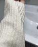 優(yōu)衣庫女裝舒芙蕾半高領(lǐng)針織衫/毛衣毛衫479158 01 乳白色 S /155/80A 曬單實(shí)拍圖