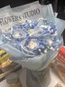 百花館鮮花速遞花禮紅玫瑰花束真花滿(mǎn)天星生日禮物送女生同城配送小時(shí)達 【星辰之戀】11朵碎冰藍|dy679 曬單實(shí)拍圖