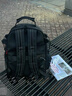 潮句新款雙肩包輕便通勤書(shū)包大容量背包男女大學(xué)生電腦玩偶旅行包 黑色 曬單實(shí)拍圖