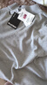 花花公子（PLAYBOY）長(cháng)袖T恤男士春秋季商務(wù)休閑半高領(lǐng)純色百搭打底衫 淺灰 2XL 曬單實(shí)拍圖