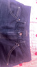 優(yōu)衣庫偏短款女裝男裝寬松廓形牛仔褲/彎刀鐮刀褲484808 69 藏青色 23 /150/58A 曬單實(shí)拍圖