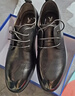 意爾康男鞋圓頭商務(wù)正裝鞋春秋單鞋系帶皮鞋德比婚鞋 53449W 黑色 39 曬單實(shí)拍圖