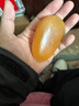 石頭手把件天然米黃籽原石頭手把件阿富汗纏絲青白黃龍裸石收藏送 米黃玉原石把件(不打孔) 曬單實(shí)拍圖