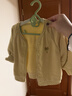 童泰（TONGTAI）寶寶外套春秋季莫代爾棉寶寶衣服兒童上衣男女童開(kāi)衫黃色80cm 曬單實(shí)拍圖