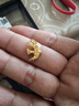 世紀緣愛(ài)與自由系列黃金吊墜古法足金飛鳥(niǎo)與花小提溜配件送女友生日禮物 曬單實(shí)拍圖