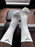 維動(dòng) VEIDOORN休閑運動(dòng)襪子中筒襪毛巾底男士透氣白色長(cháng)襪美式扎襪潮 升級款萊卡強抗菌（白色*5雙） 均碼 曬單實(shí)拍圖