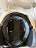 野馬（YEMA）3C認證電動(dòng)摩托車(chē)頭盔男女四季通用半盔夏季防曬新國標電瓶車(chē)安全帽 四季-卡其白輪滑【透明長(cháng)鏡】 均碼-可調節 曬單實(shí)拍圖
