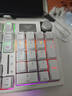 狼蛛（AULA）S98機械鍵盤(pán)有線(xiàn)/藍牙/無(wú)線(xiàn)三模連接Gasket結構熱插拔2U0 96鍵 游戲辦公鍵盤(pán) 【無(wú)線(xiàn)版】S98 簡(jiǎn)約白-混光 茶軸 曬單實(shí)拍圖