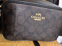 蔻馳（COACH）女包相機包JAMIE小包單肩斜挎包經(jīng)典老花大牌輕奢風(fēng)禮物女 深棕色配黑色CQ874IMAA8 曬單實(shí)拍圖