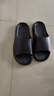 家怡拖鞋男女夏季家居鞋厚底軟彈涼拖鞋居家浴室拖珍珠黑44-45 JY2355 曬單實(shí)拍圖
