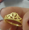 周生生足金愛(ài)情密語(yǔ)皇冠黃金戒指開(kāi)口戒金飾品90227R計價(jià)2.95克 曬單實(shí)拍圖