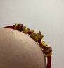 中國黃金（CHINA GOLD）馬上有錢(qián)黃金手鏈女足金福袋轉運本命年紅繩生日禮物送女友 【馬上有錢(qián)】足金福袋本命年紅繩 曬單實(shí)拍圖