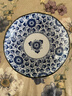 美濃燒 日本進(jìn)口陶瓷盤(pán)子創(chuàng  )意餐具日式菜盤(pán)碟子家用餃子壽司深盤(pán)水果盤(pán) 藍華 21.0CM*5.0CM 8英寸 曬單實(shí)拍圖