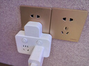 得力（deli）3C認證國標插座 品字形無(wú)線(xiàn)插座/轉換插頭/電源轉換器/一轉多插座/插排/排插 分控一轉二 LU5006 曬單實(shí)拍圖