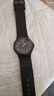 中高考考試專(zhuān)用手表男女中學(xué)生經(jīng)典簡(jiǎn)約文藝復古韓版石英小黑白表 黑帶黑面 曬單實(shí)拍圖