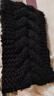槿城楊超越同款寬邊發(fā)帶秋冬運動(dòng)針織毛線(xiàn)月子束發(fā)帶女保暖頭巾發(fā)箍 麻花發(fā)帶-黑色 曬單實(shí)拍圖